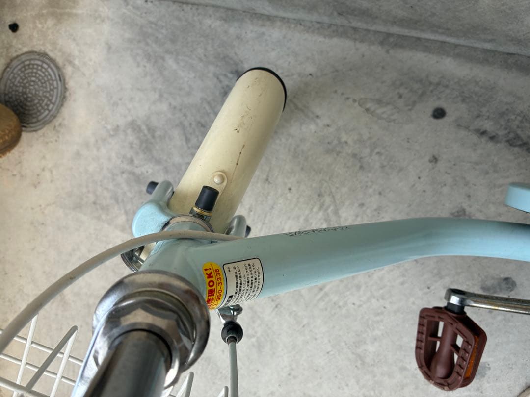 子供用自転車 水色 バスケット付き　16インチ