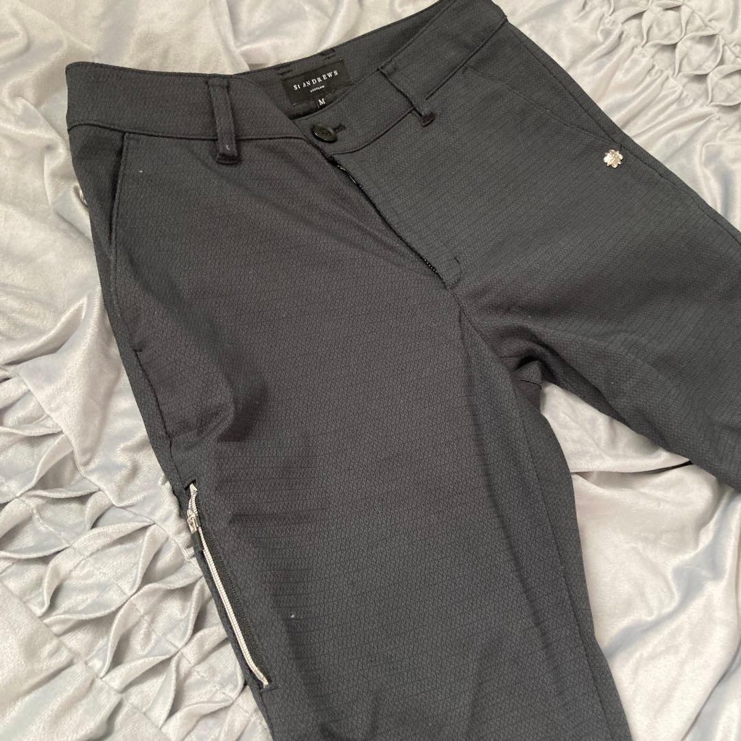 St ANDREWS ストレッチパンツ　黒　M 美品