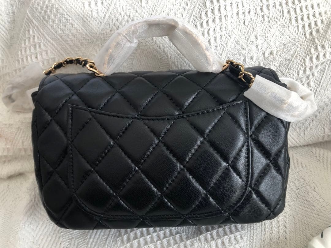 CHANEL ノベルティ キャビアスキン ハンドバッグ ショルダーバッグ