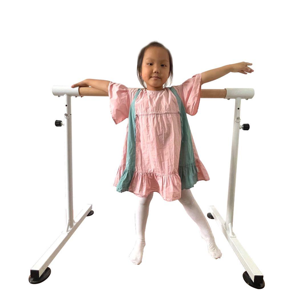 み*ほ様 バレエバー スタンド 高さ調整 5段階 天然木 吸盤付き
