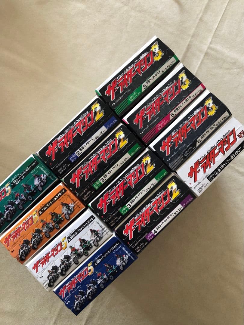 【未開封】ザ・ライダーマシン1,2,3,5 まとめ売り 12箱セット