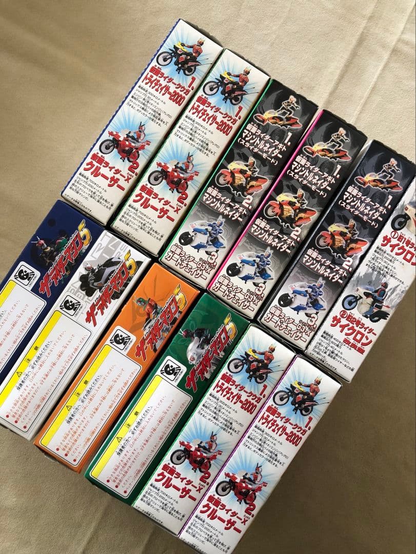 【未開封】ザ・ライダーマシン1,2,3,5 まとめ売り 12箱セット