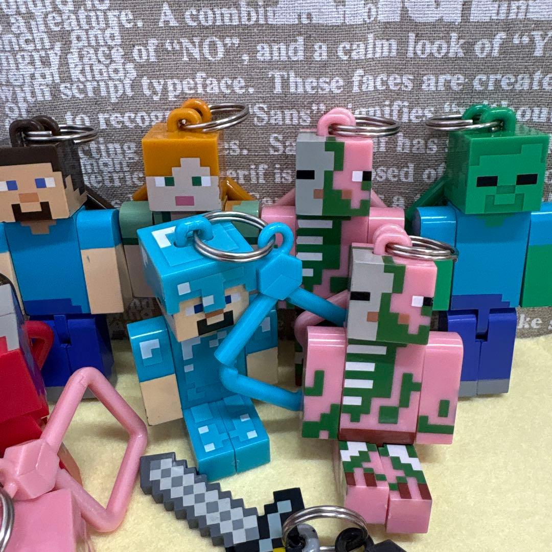 Minecraftキャラクターキーホルダーセット