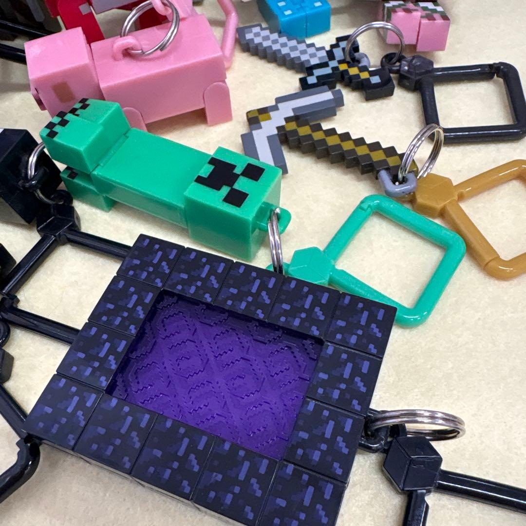 Minecraftキャラクターキーホルダーセット