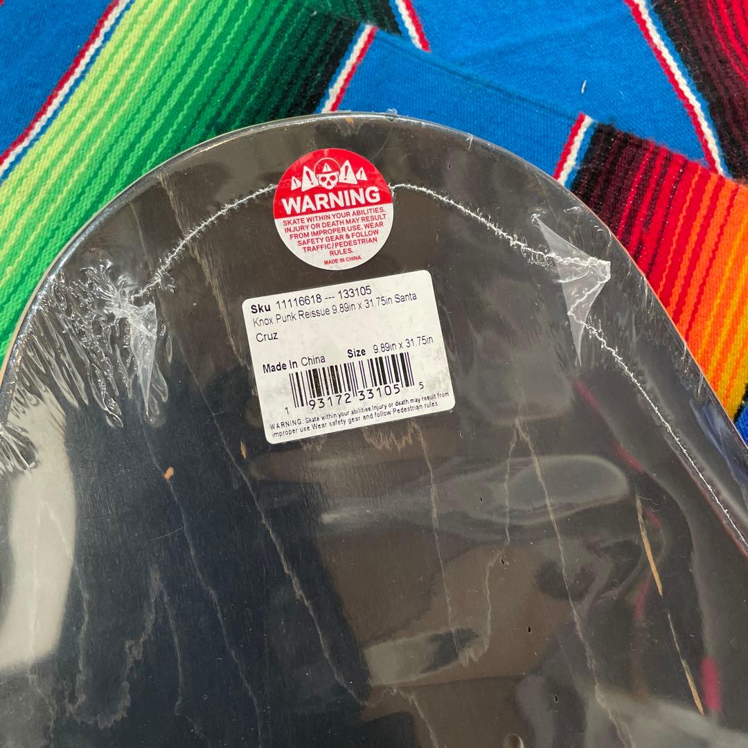 SantaCruz サンタクルーズスケボーデッキ　knox パンク9.89㌅
