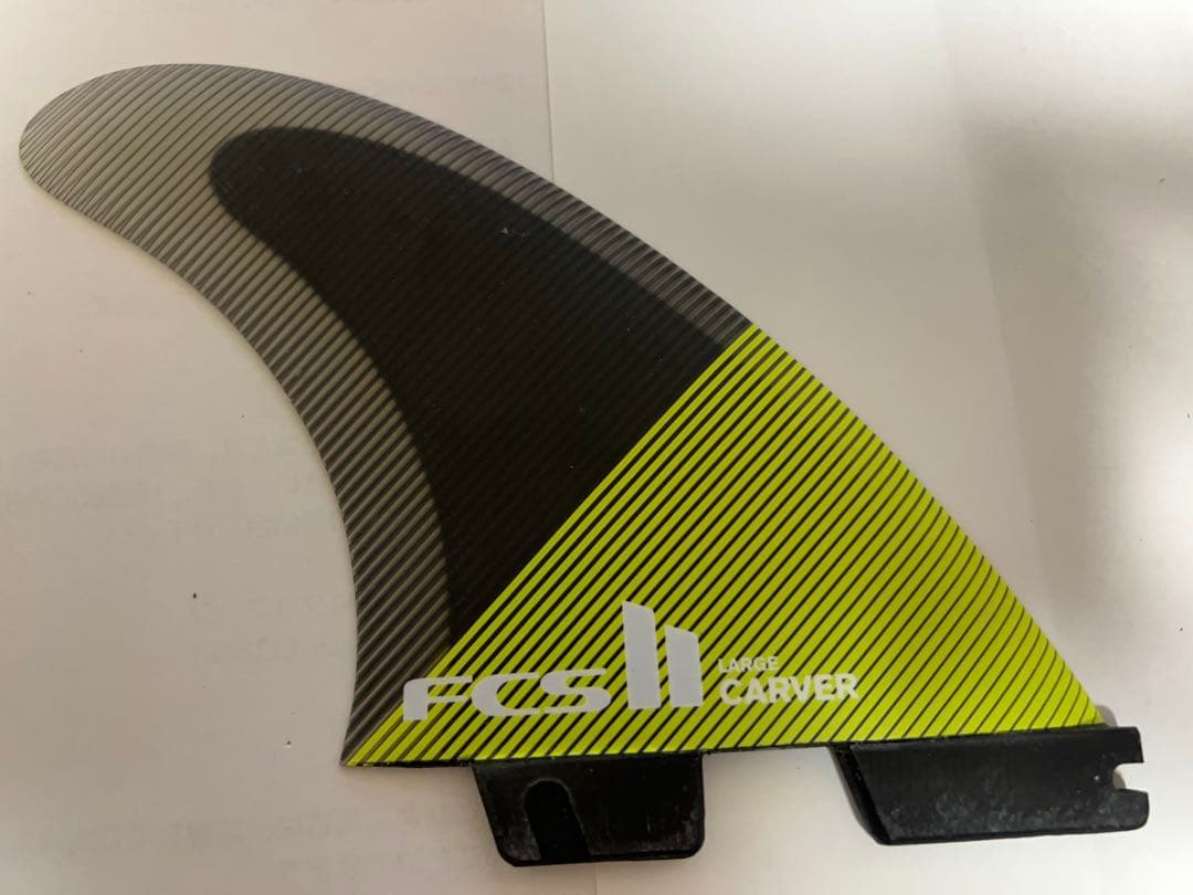 FCSサーフボードフィン 3枚　L PC CARBON TRI FINS
