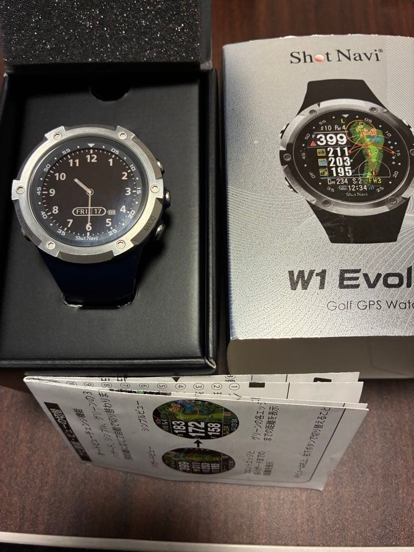 ショットナビ　W1 Evolve ゴルフナビウォッチ