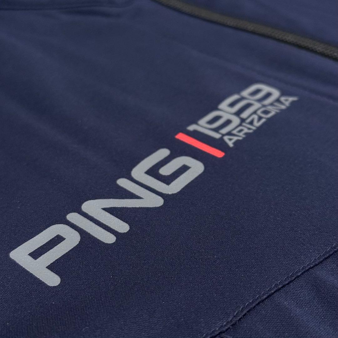 【美品】PING ピン ジップアップジャケット ブルゾン ゴルフウェア Lサイズ