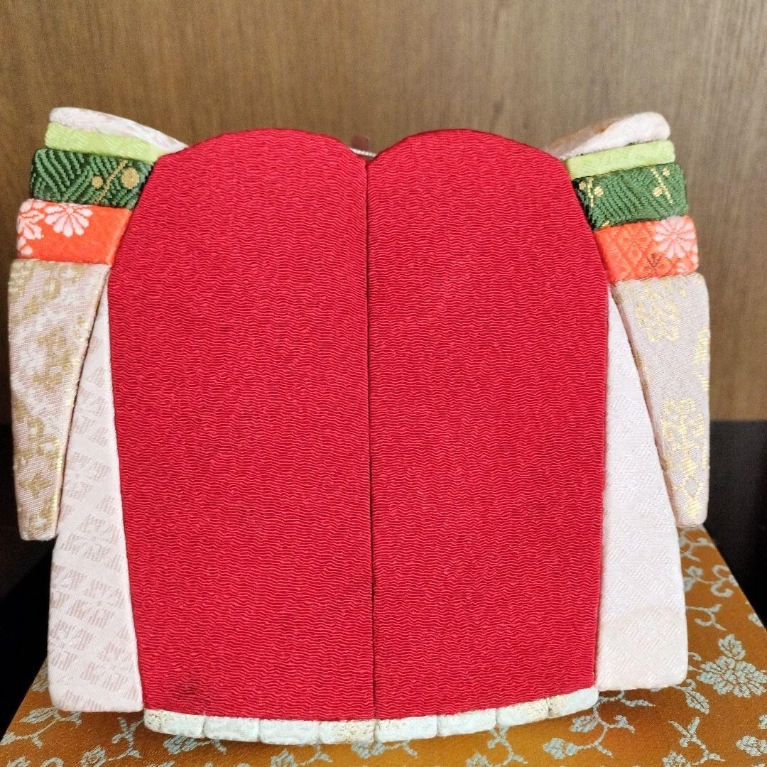 28日迄の出品★木目込み雛人形 親王飾り