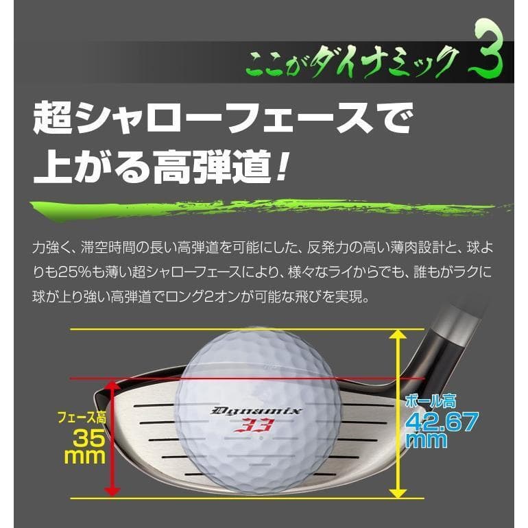 ダイナミクス UT ７番 28度 三菱ケミカル製 超軽量 プラチナ 飛匠仕様