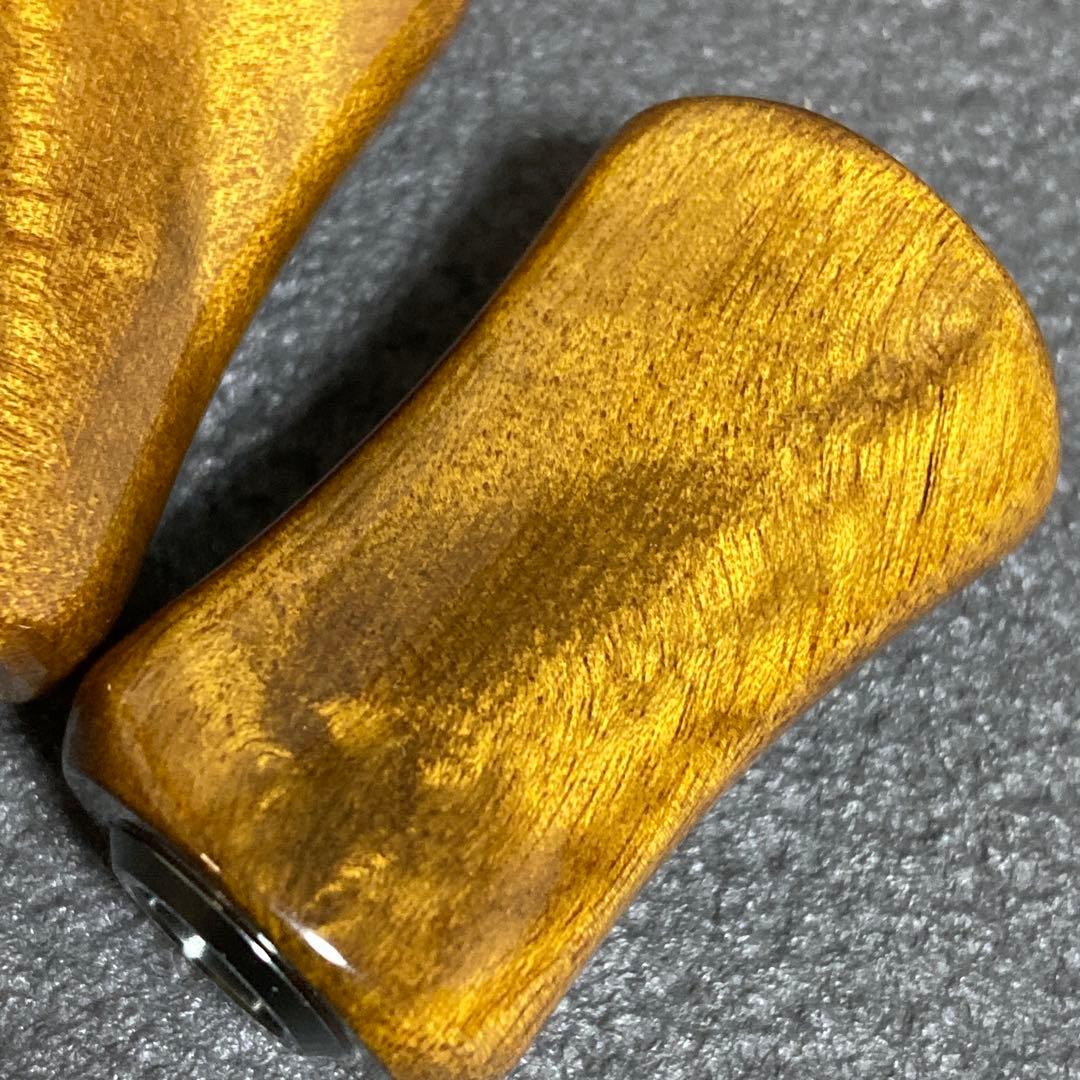 木目がカッコいい ウッドハンドルノブ 2個 シマノタイプa ダイワs Gr