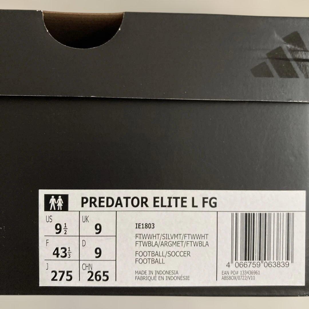 【未使用】adidas PREDATOR ELITE L FGスパイク