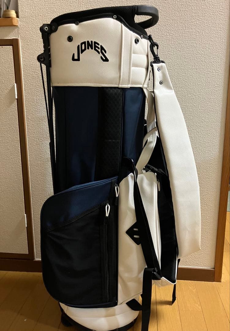 JONES スタンドゴルフバッグ ネイビー/ホワイト