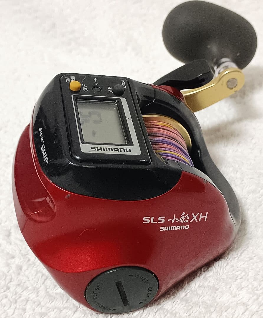 シマノ01SLS小船1000XHデジタル深度カウンター付船釣りリール