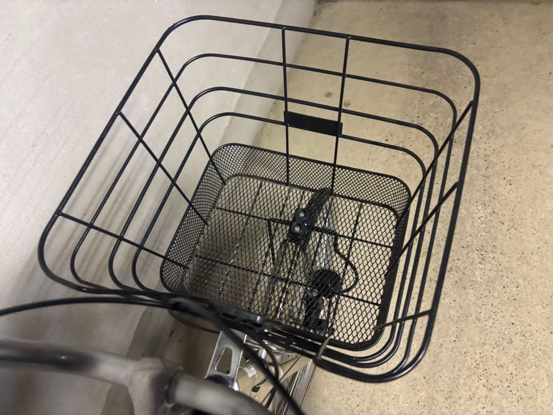 ベージュ シティサイクル クッションサドル付き