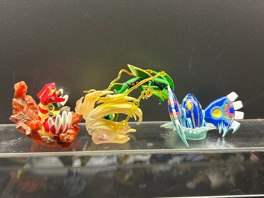 ポケモン　ゲンシカイオーガ　ゲンシグラードン　MEGA レックウザ　海洋堂特典