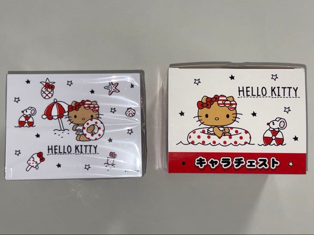 日焼けキティ　グッズ　タオル　キャラチェスト等