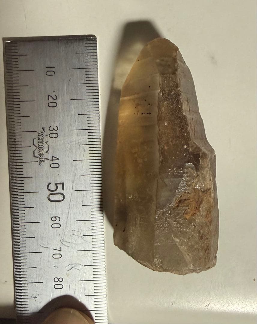イエロークリスタル 原石 約414ct 大粒 透明感あり