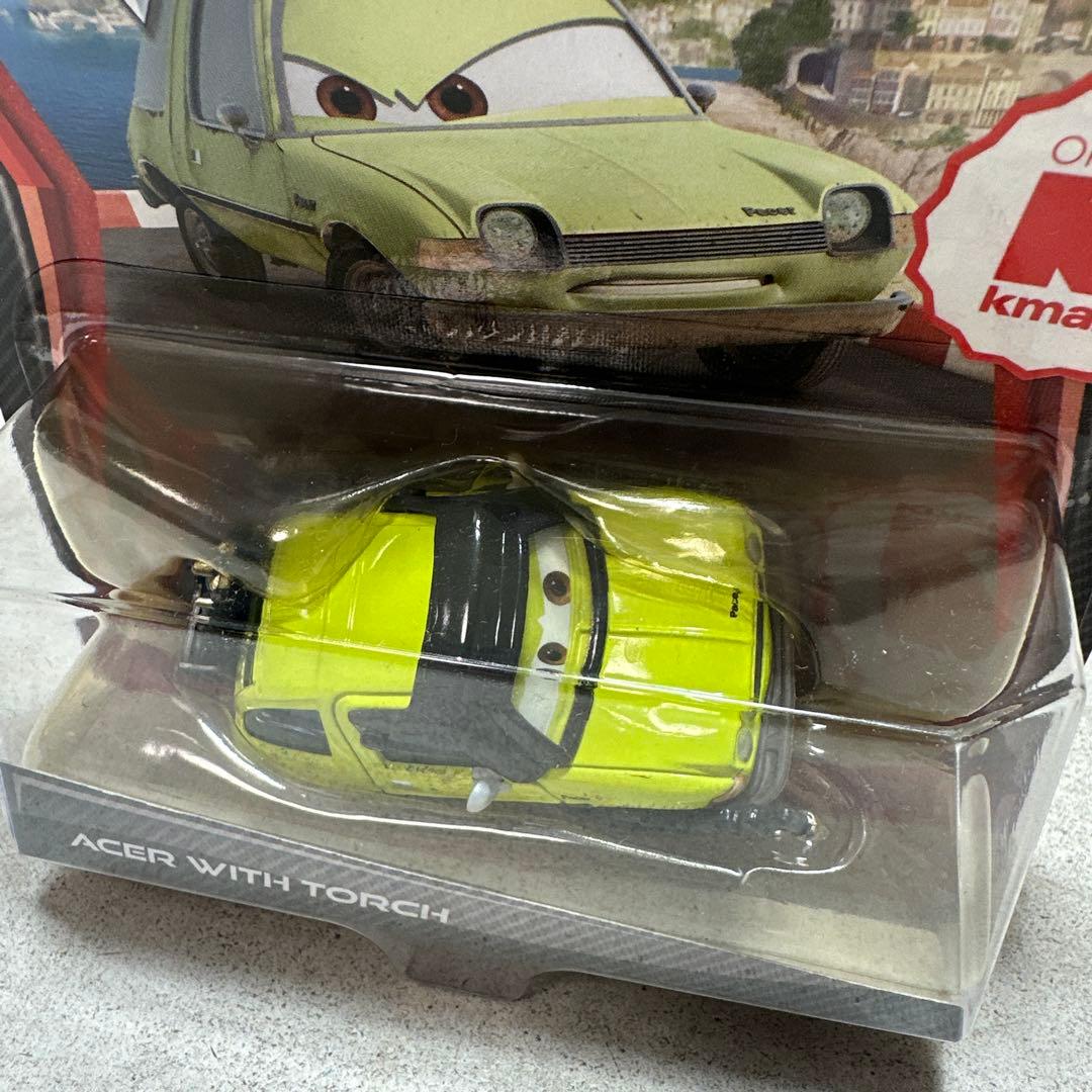カーズ2 エーサー with トーチ ダイキャスト ミニカー kmart限定品