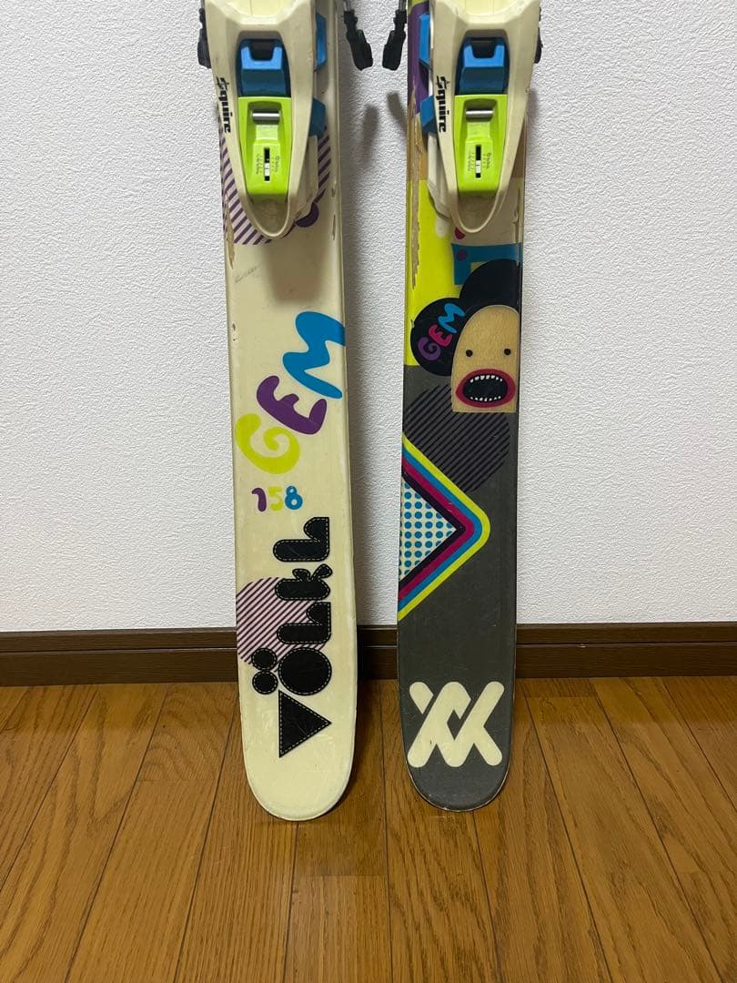 Völkl GEM フォルクル スキー板 ツインチップ ビンディング付き 158