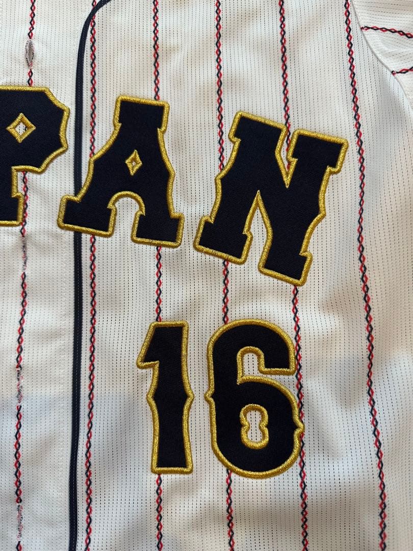 WBC 侍ジャパン ユニフォーム 大谷翔平 16番 刺繍 ミズノ製 Sサイズ