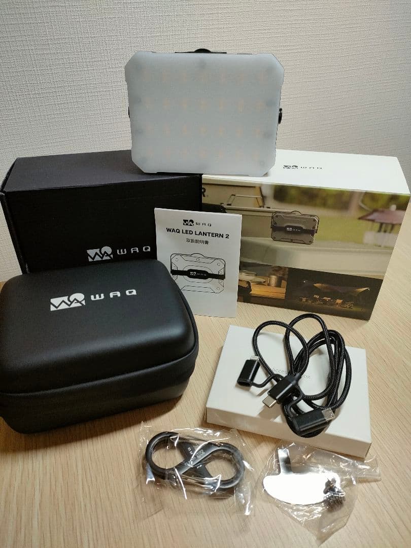WAQ LED LANTERN 2　オリーブ　◆おまけ付き