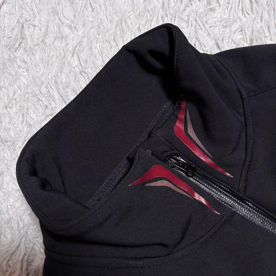 gamakatsu フィッシング用 ソフトシェルスーツ 上下 ブラック M