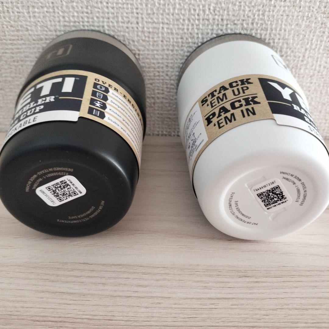 新品未使用 YETI Rambler 8oz Cup ブラック&ホワイト