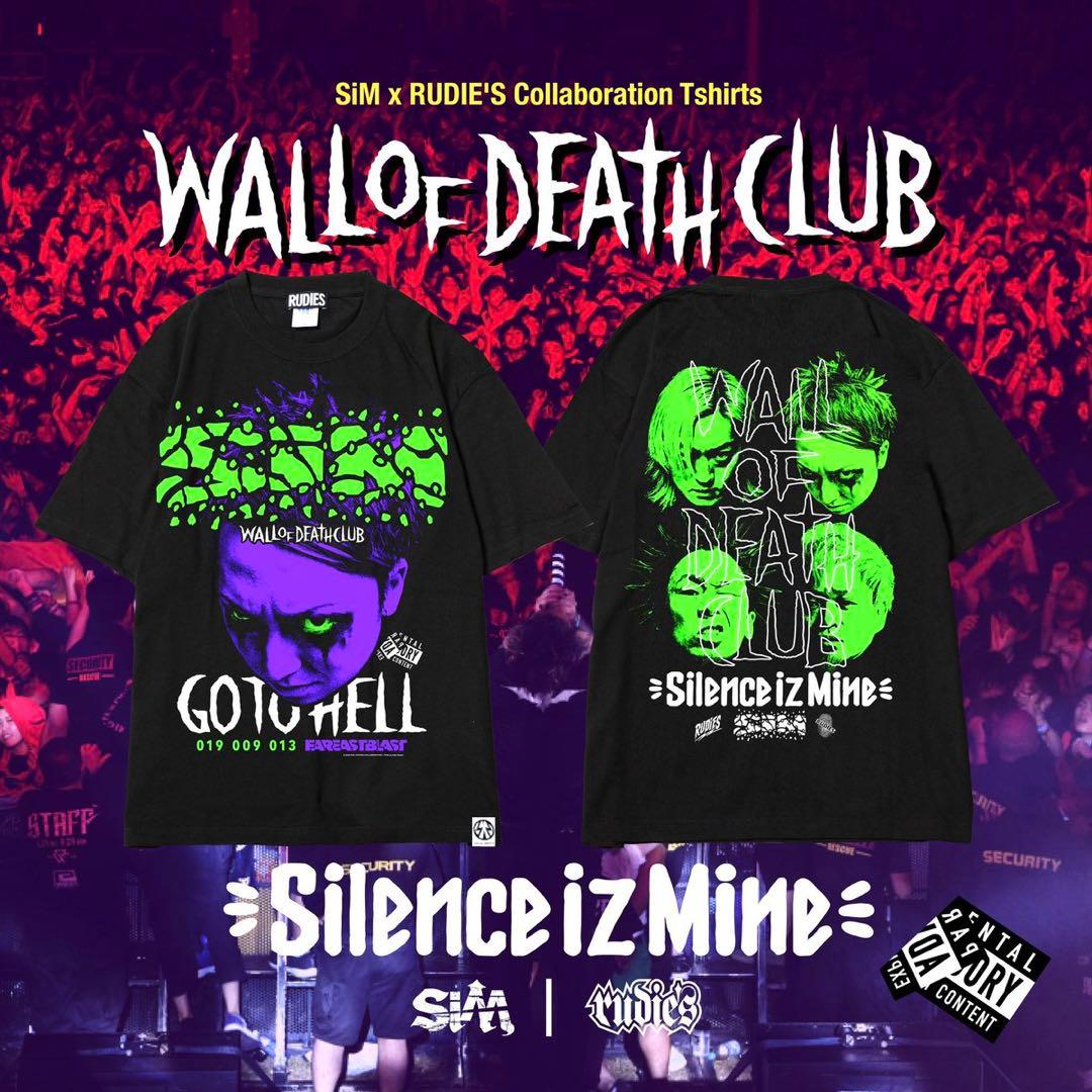 SiM RUDIES WALL OF DEATH CLUB Tシャツ　Mサイズ