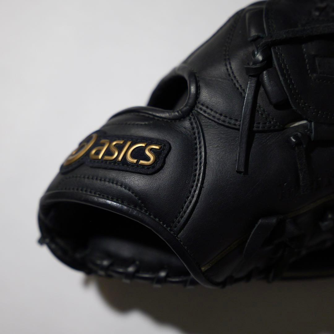 asics ブラック 軟式グローブ