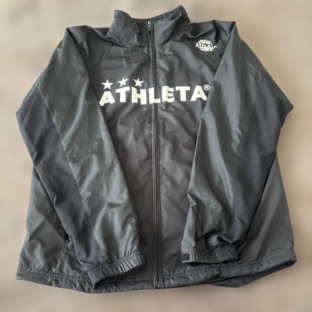 ATHLETA ピステ上下 グレー　セットアップ　ナイロン　フットサル