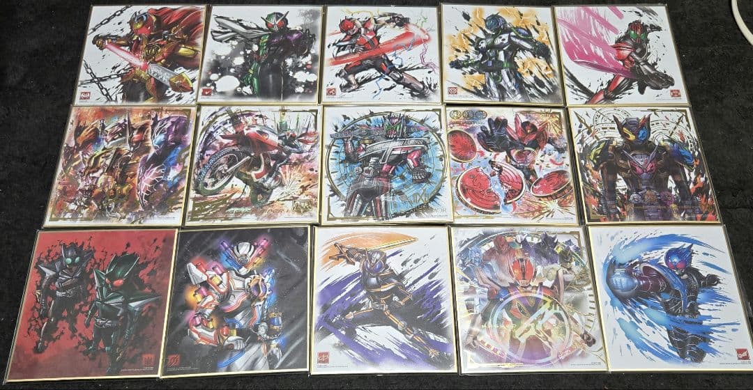 仮面ライダー　色紙アート
