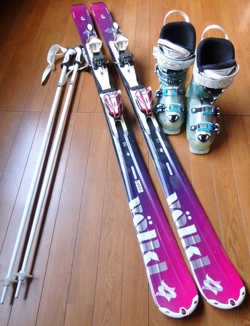 VOLKL,ATOMIC　板158ｃｍ、ブーツ24.0～24.5ｃｍ