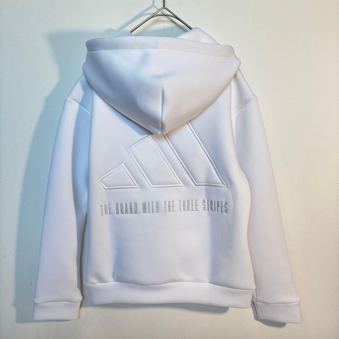 新品adidasダンボールニットフーディースカートセットビックロゴ