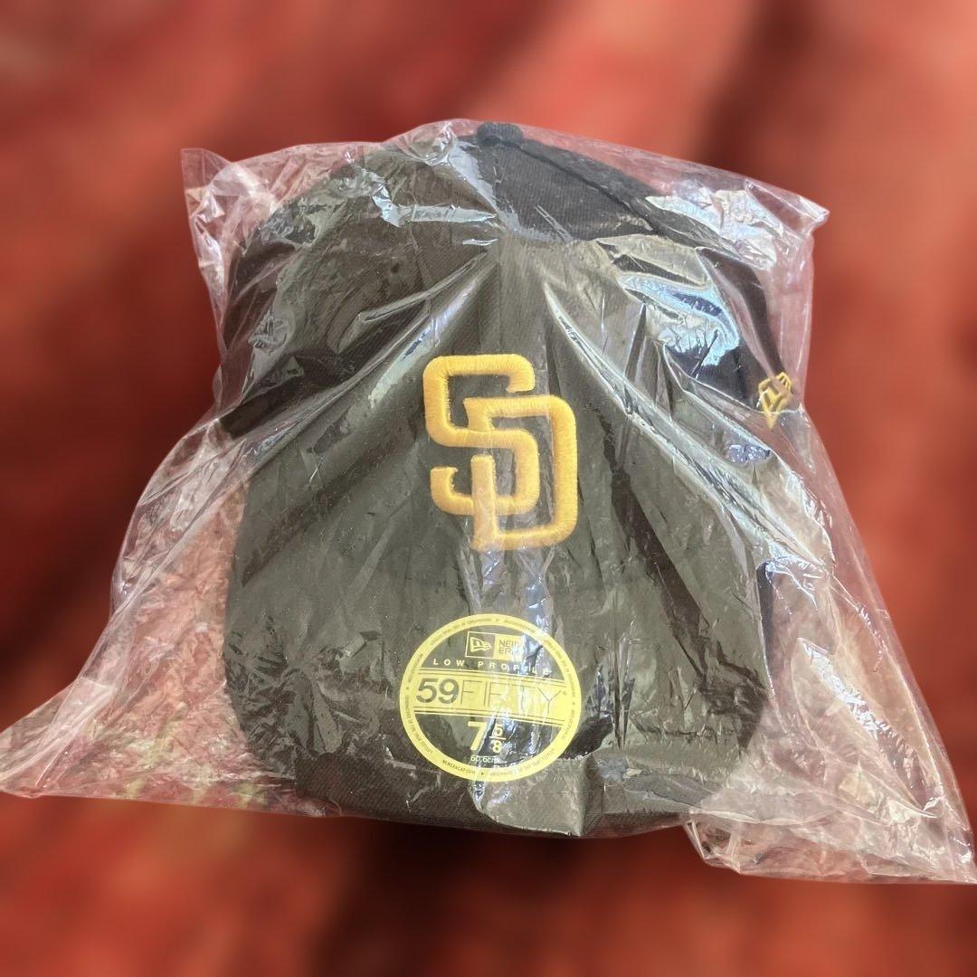 59FIFTY ブラック ゴールド NEW ERA サンディエゴ•パドレス