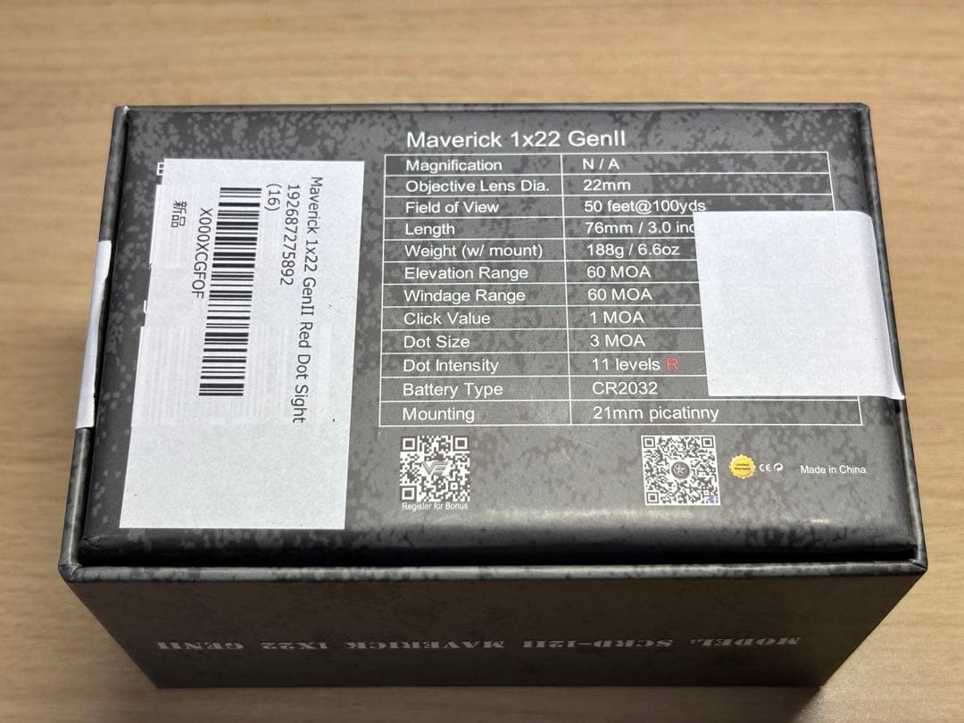 VectorOptics SCRD-12Ⅱ Maverick 1x22 Gen2