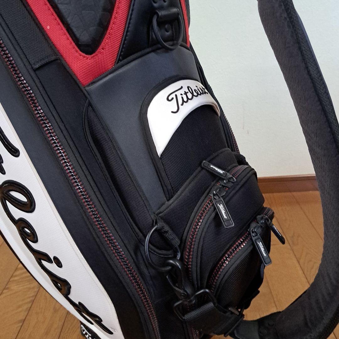 Titleist キャディバッグ 黒/白/赤