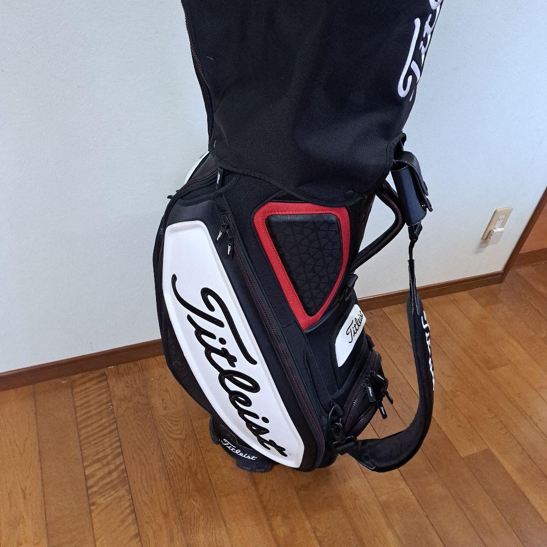 Titleist キャディバッグ 黒/白/赤