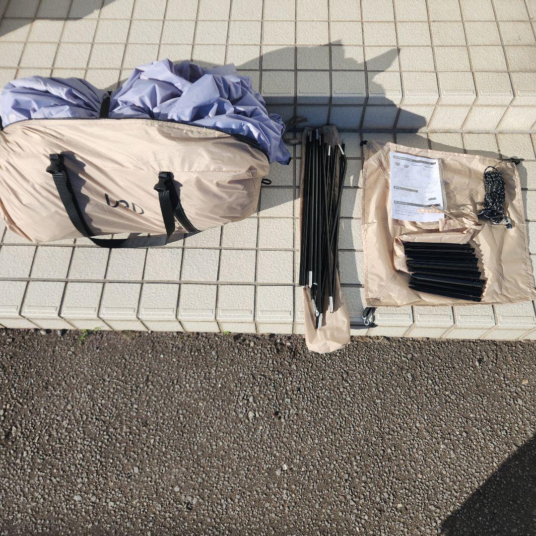 DOD ライダーズタンデムテント　タンカラー　試し張りのみ