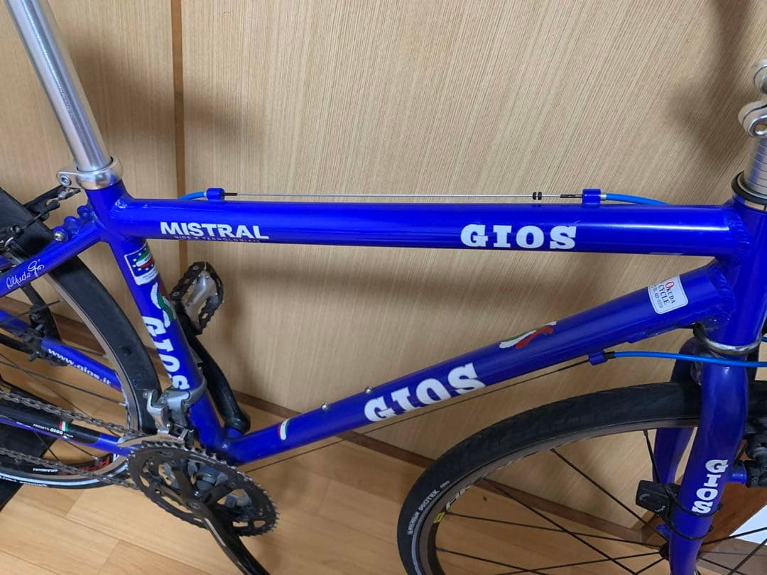GIOS MISTRAL クロスバイク 青 SHIMANO2x10s
