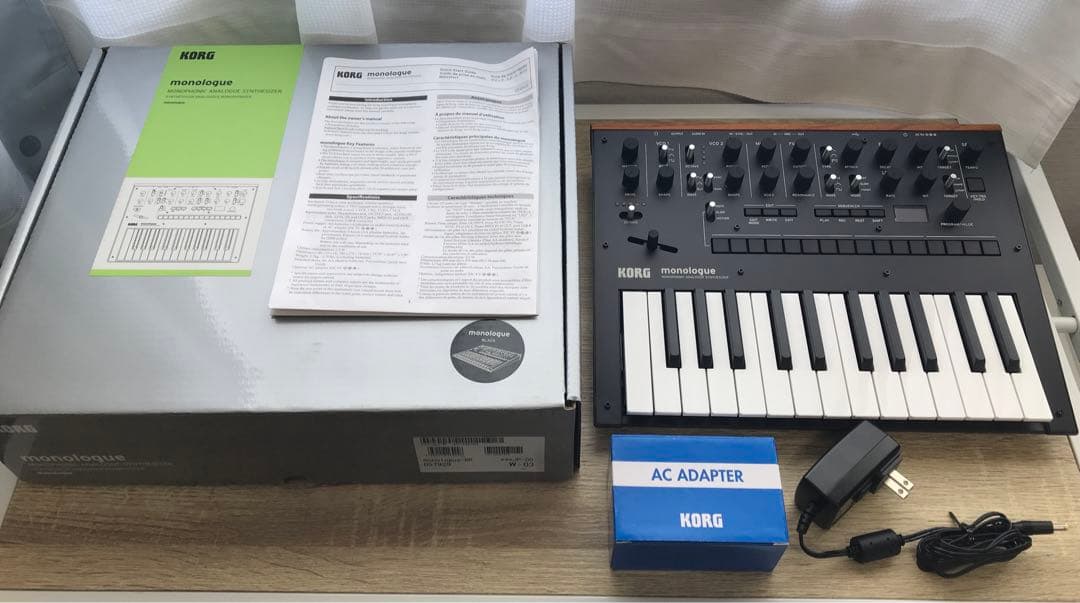 korg monologue 純正アダプター付き