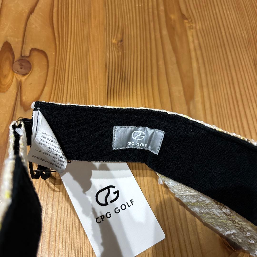 CPG GOLF ツイード風バイザー イエロー ONE SIZE 未使用