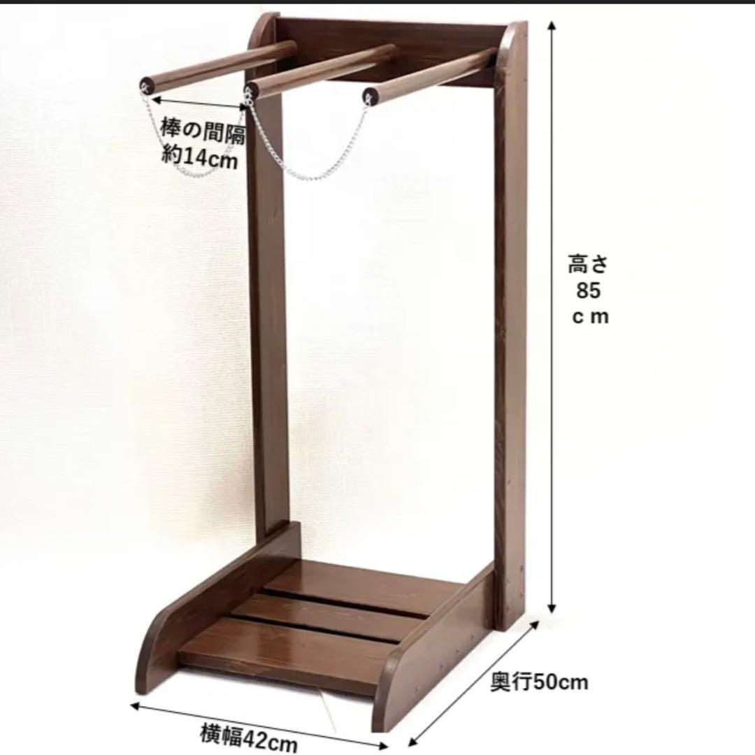 サーフボードラック　スノボーラック　木製　縦置き　サーフボード置き　2本立て