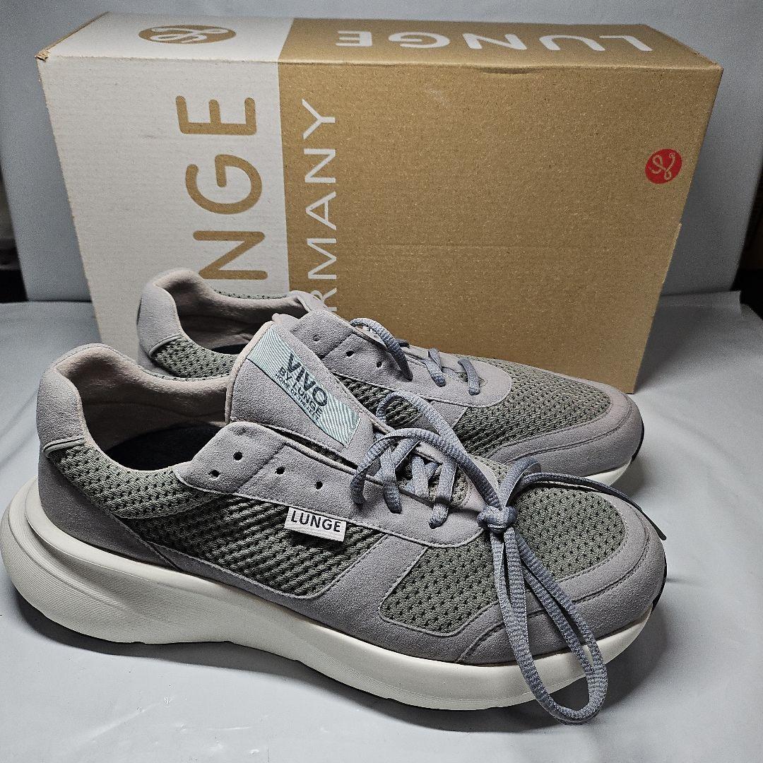 LUNGE Vivo Runメンズ ランニングシューズ Sliver/White