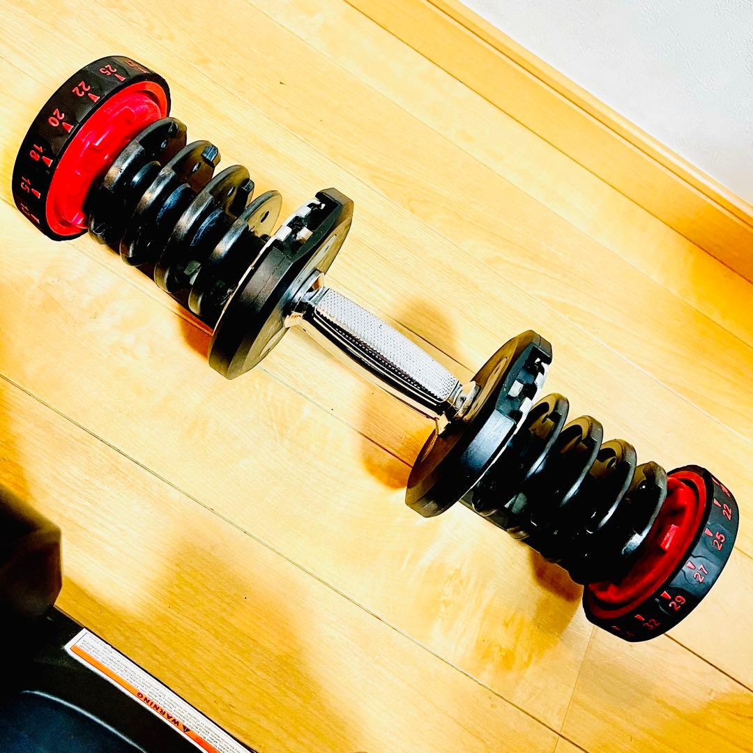 【極美品①】 可変式ダンベル 40kg 17段階調整 ダイヤル式 BARWING