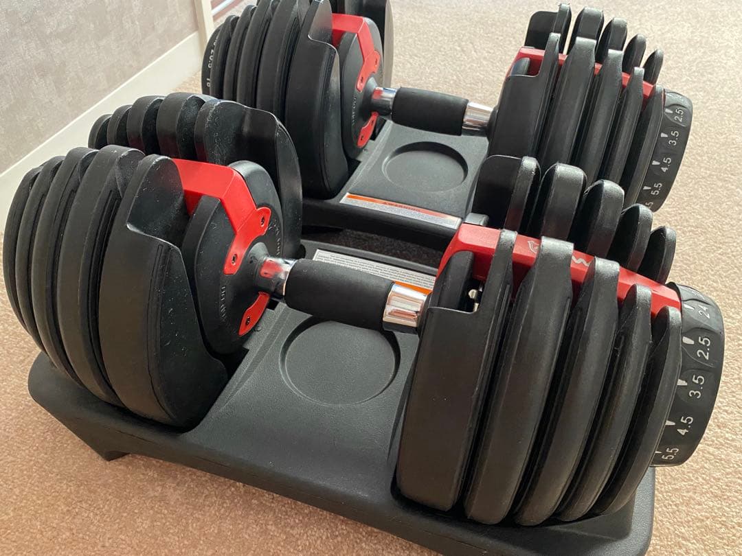 可変式ダンベル 4WD 2.5kg-24kg 1個①