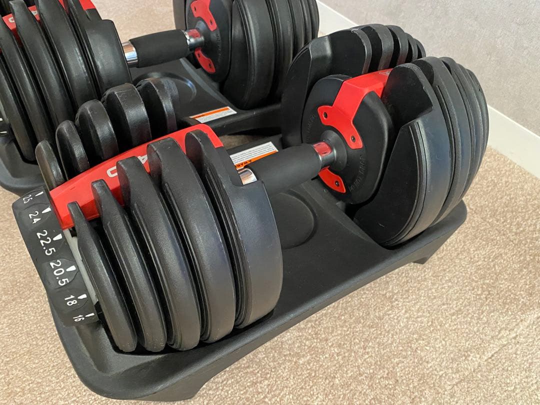 可変式ダンベル 4WD 2.5kg-24kg 1個①