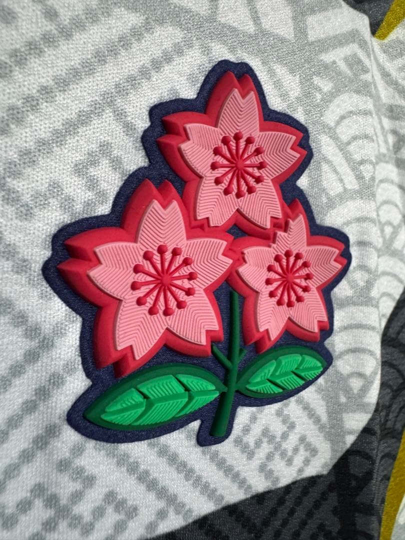Canterbury ラガーシャツ 桜エンブレム付き