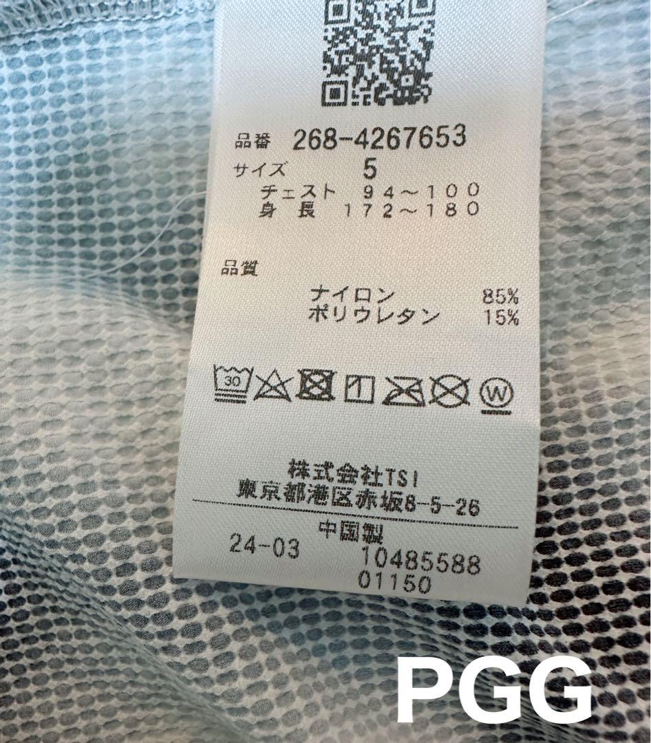 PGG 半袖ハーフジップカットソー　メンズ　サイズ５