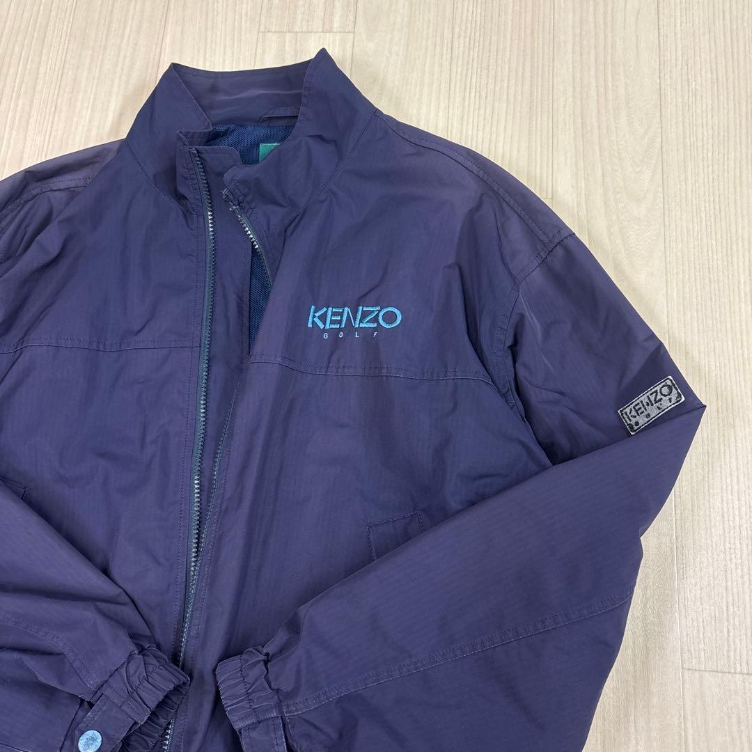 KENZO GOLF ネイビー 4 スイングトップ　ナイロンジャケット　フェード